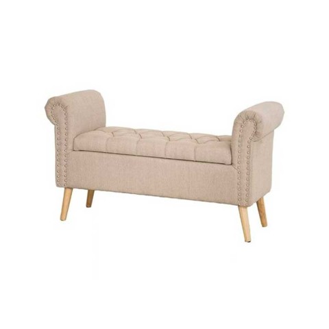 PANCA IMPERO VELVET CREMA 112X40X62H CM