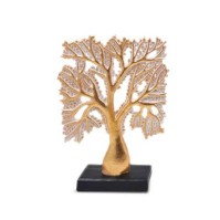 ALBERO IN RESINA ORO 30H CM