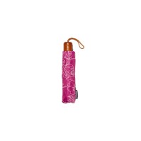 OMBRELLO MINI PONGEE CON MANICO IN LEGNO
