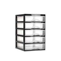 CASSETTIERA GUADIANA 5 CASSETTI NERA 18X21,5X28H CM