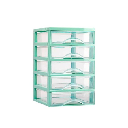 CASSETTIERA GUADIANA 5 CASSETTI VERDE 18X21,5X28H CM