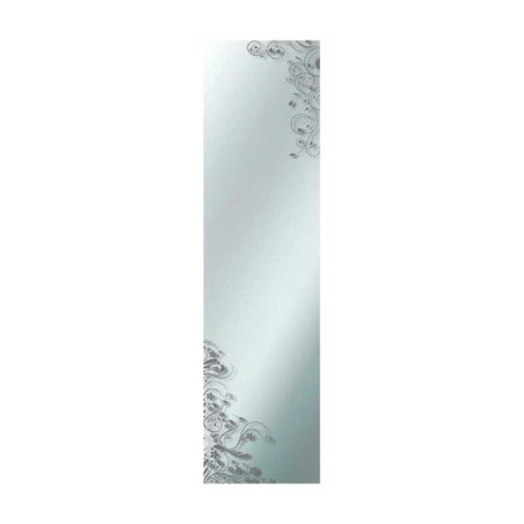 SPECCHIO A FILO LUCIDO FLOWER 32X122H CM