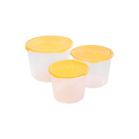 SET 3PZ KITCHEN BOX TONDO 3/2/1,2 LT