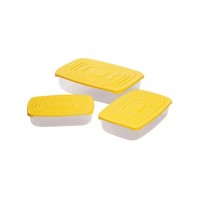 SET 3PZ FRIGO BOX RETTANGOLARE 2,9/1,8/1,1 LT