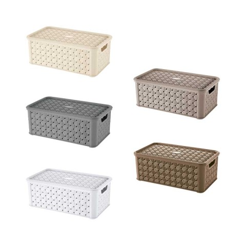 SCATOLA ARIANNA CON COPERCHIO 4LT 16,6X29X11,2H CM